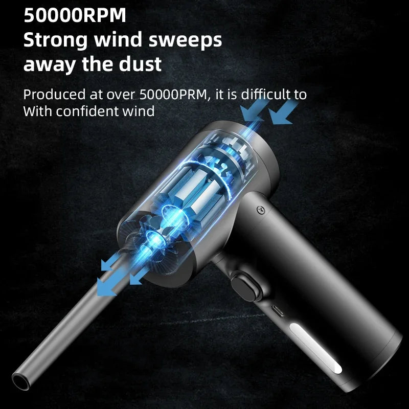 Xiaomi Wireless Air Duster 50000 RPM Dust Blowing Gun USB