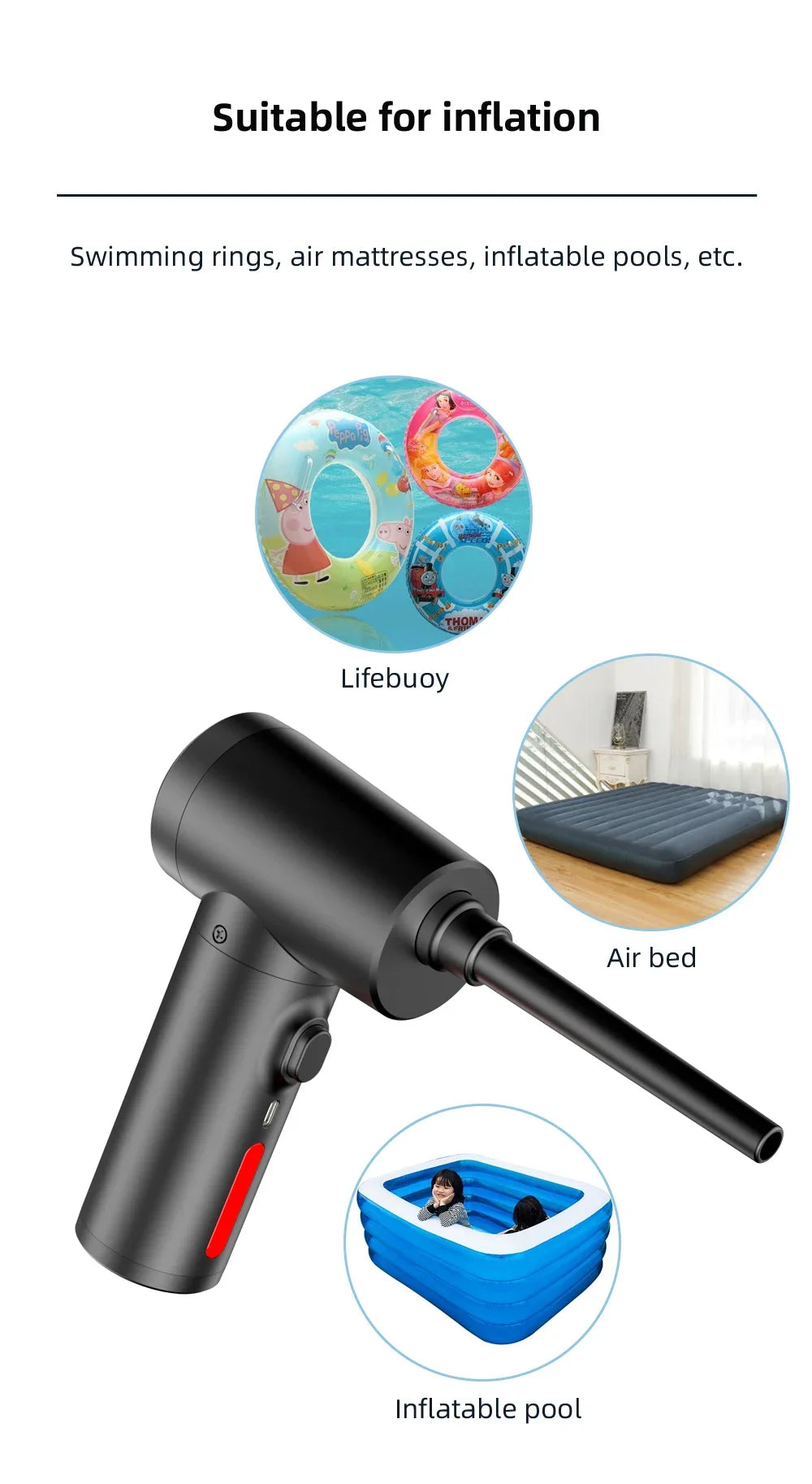 Xiaomi Wireless Air Duster 50000 RPM Dust Blowing Gun USB