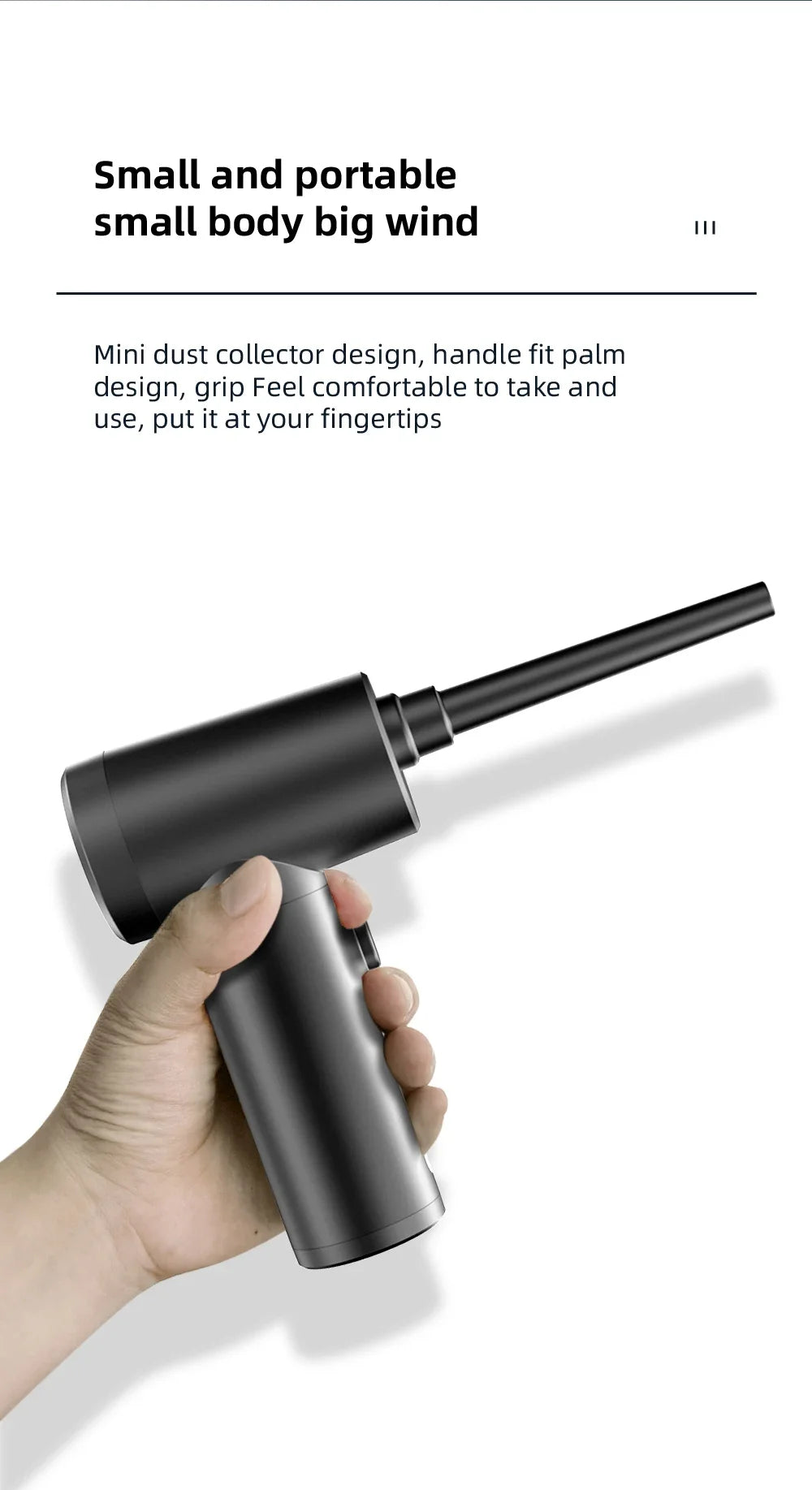 Xiaomi Wireless Air Duster 50000 RPM Dust Blowing Gun USB