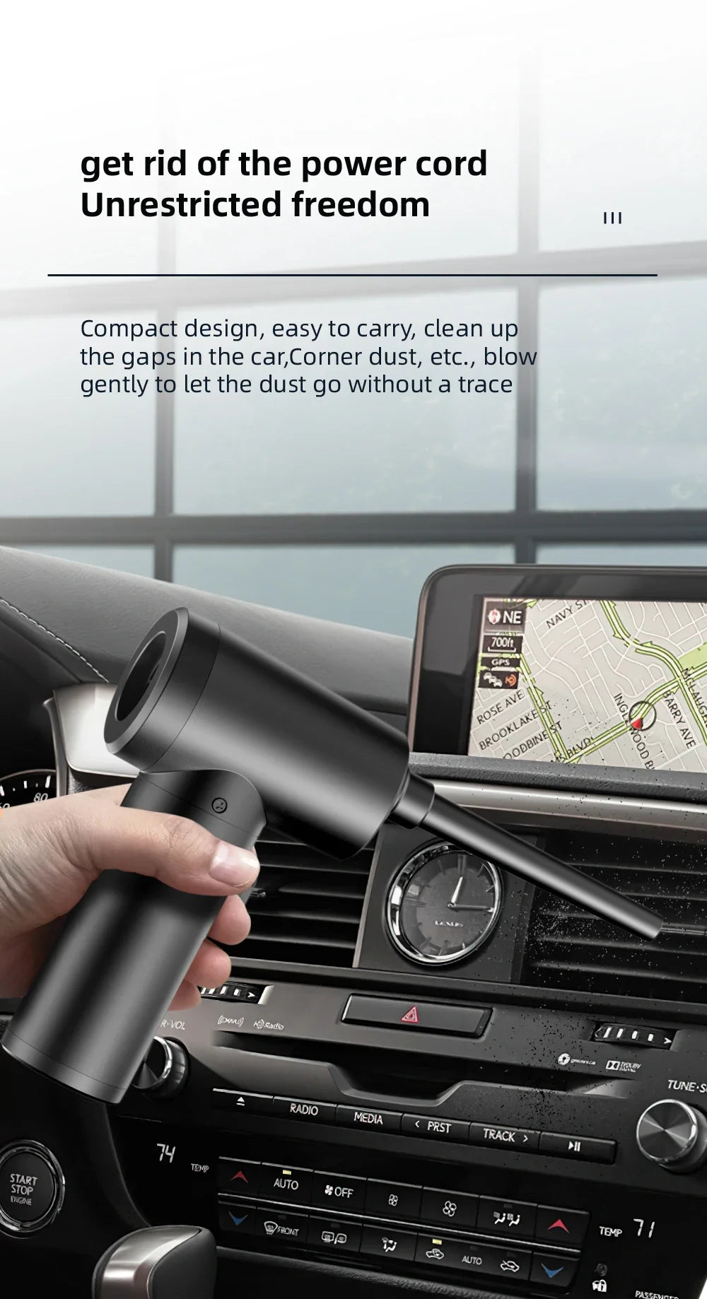 Xiaomi Wireless Air Duster 50000 RPM Dust Blowing Gun USB